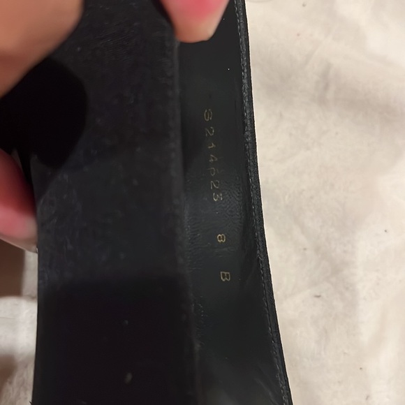 Stuart Weitzman Tigereye Black Peau Heels - Picture 10 of 10